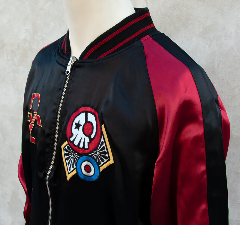 エヴァンゲリヲン新劇場版<br>オリジナル リバーシブルスカジャン “桜と改2号機γ” ×”式波・アスカ・ラングレー”（オリエンタルブランド錦） 画像3