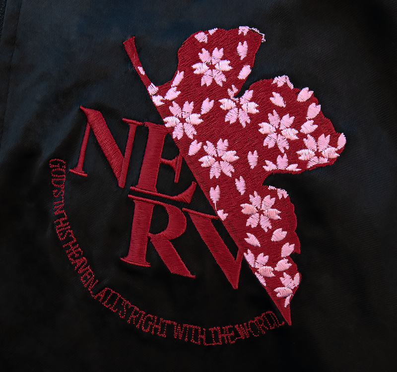 エヴァンゲリヲン新劇場版 <br>オリジナル リバーシブルスカジャン “龍と初号機” ×”夜桜と綾波レイ”（オリエンタルブランド錦） 画像8