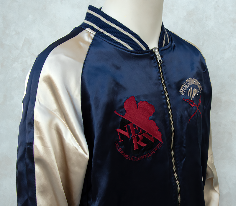 エヴァンゲリヲン新劇場版 <br>オリジナル リバーシブルスカジャン “龍と初号機” ×”夜桜と綾波レイ”（オリエンタルブランド錦） 画像14