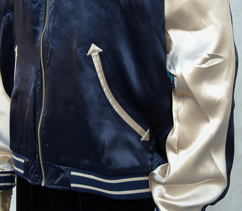 エヴァンゲリヲン新劇場版 <br>オリジナル リバーシブルスカジャン “龍と初号機” ×”夜桜と綾波レイ”（オリエンタルブランド錦） 画像16