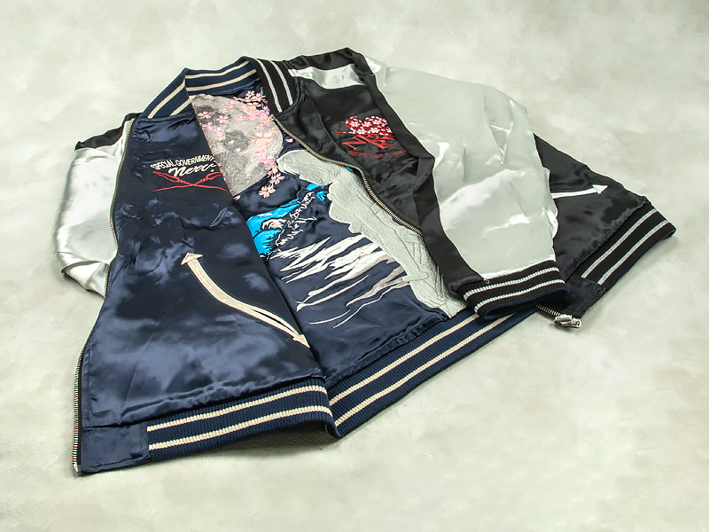 エヴァンゲリヲン新劇場版 <br>オリジナル リバーシブルスカジャン “龍と初号機” ×”夜桜と綾波レイ”（オリエンタルブランド錦） 画像23