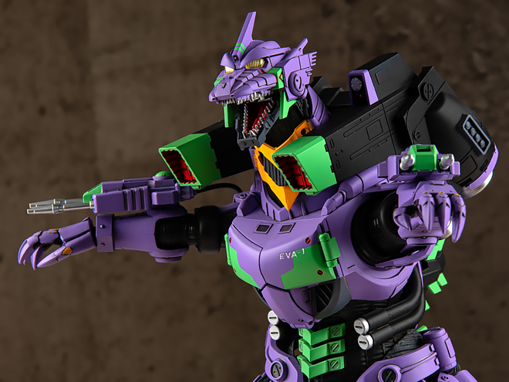 ゴジラ対エヴァンゲリオン <br>3式機龍エヴァ初号機カラーVer.プラモデル(青島文化教材社) 画像12