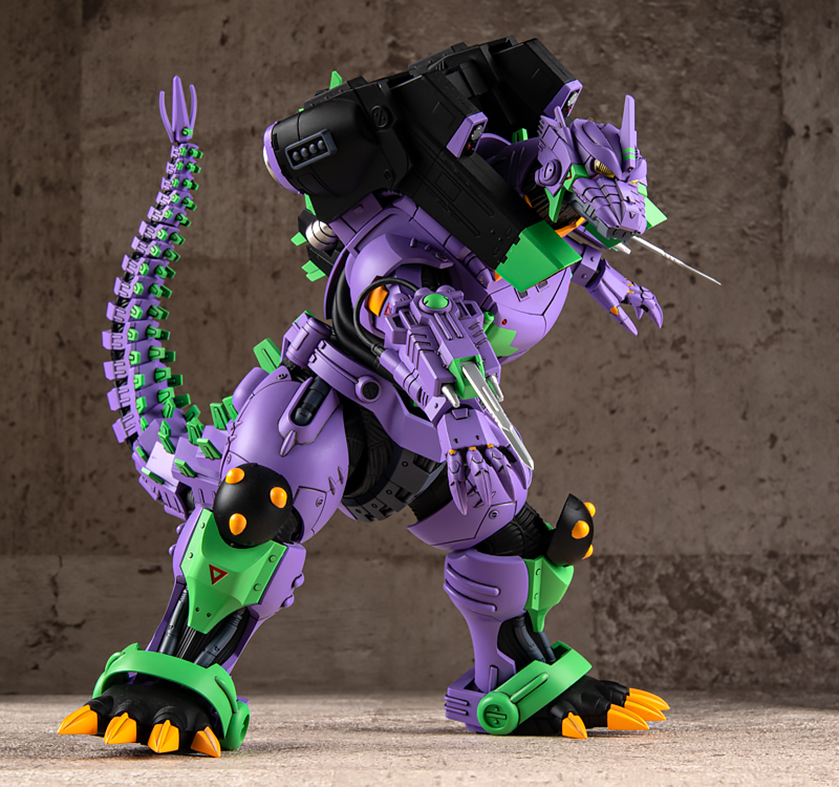 ゴジラ対エヴァンゲリオン <br>3式機龍エヴァ初号機カラーVer.プラモデル(青島文化教材社) 画像16